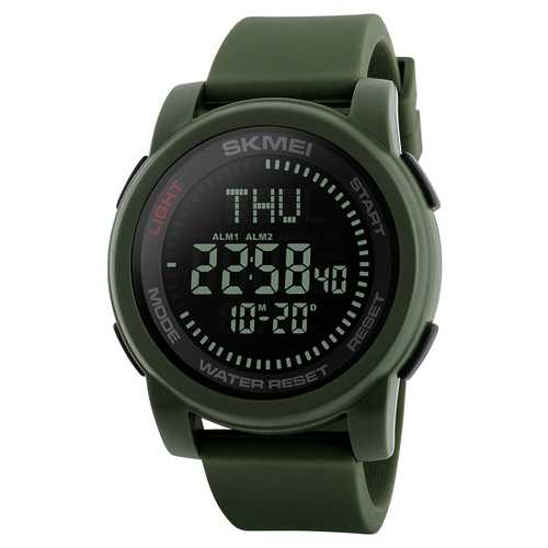 SKMEI 1289 50M Waterproof Fashion Sport Compass  Watch Military Outdoor Digital Men Wristwatch
