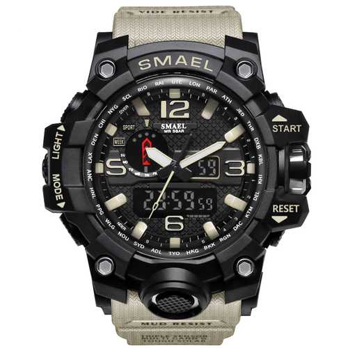 SMAEL 1545 Waterproof Sport Watch Dual Display Watch
