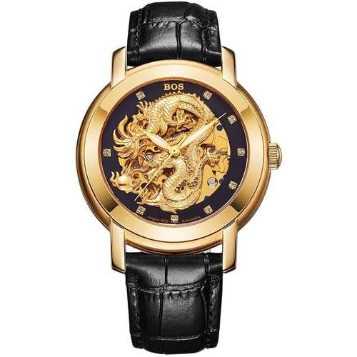 ANGELA BOS 9007 Automatic Mechanical Watches Dragon Col