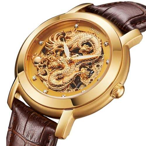 ANGELA BOS 9007 Automatic Mechanical Watches Dragon Col