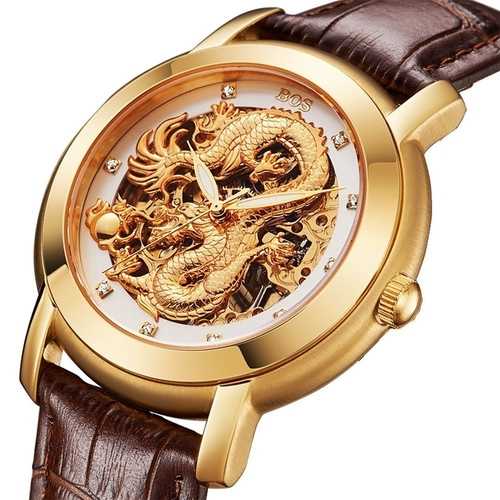 ANGELA BOS 9007 Automatic Mechanical Watches Dragon Col