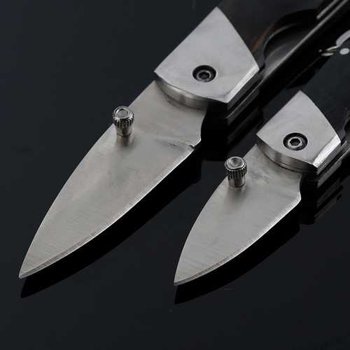 LAOTIE 6.8cm Outdoor Survival Camping Fishing Folding Knife Multifunction Knife Keychain Tools Small Mode