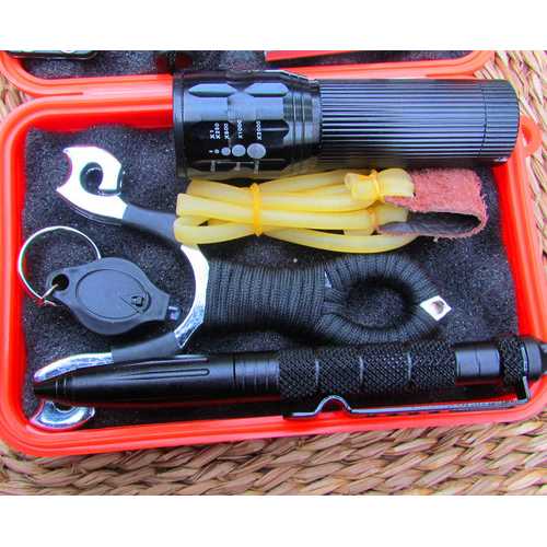 Outdoor SOS Emergency Equipment Tool Kit First Aid Box Supplies Survival