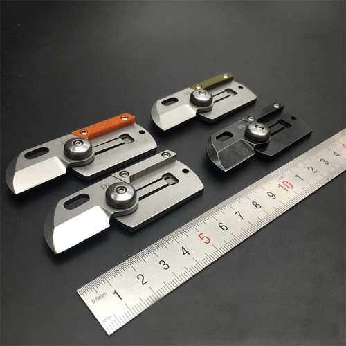 LAOTIE 73mm D2 Steel Outdoor Survival Folding Knife Portable Mini Pocket Army Knife Keychain Tool