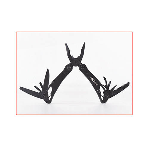 RIMIX 10 in 1 120mm Stainless Steel Zinc Alloy Multifunctional Folding Pliers With 12pcs Small Screwdriver