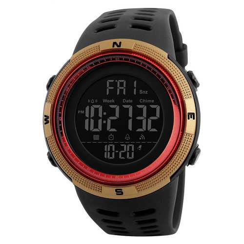SKMEI 1251 Countdown Double Time Digital Chronograph Watch