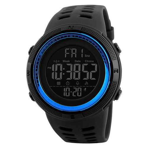 SKMEI 1251 Countdown Double Time Digital Chronograph Watch