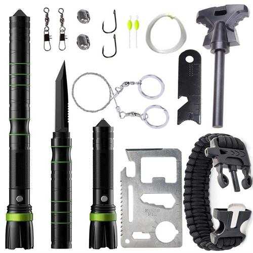 Outdoor Sports SOS Emergency Survival Tools Kit Tactical Hunting Tool With Self-Help Box