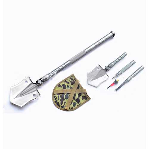 650mm Steel Multifunctional EDC Shovel Outdoor Suvival Army Tactical Camping Fishing Shovel
