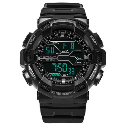 SANDA 378 Military Stopwatch Waterproof Sport Digital Watch