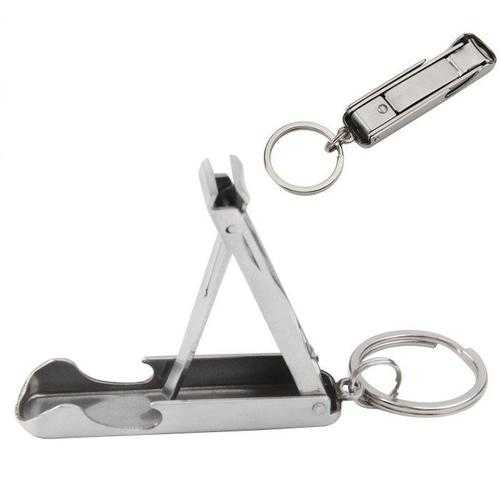 Outdoor Ultra-thin Foldable Hand Toe Nail Clipper Cutter Trimmer Stainless Keychain