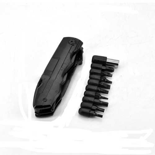 MT-6267 195mm 2CR13 Stainless Steel Multifunctional Folding Fishing Pliers Outdoor Screwdriver Tool