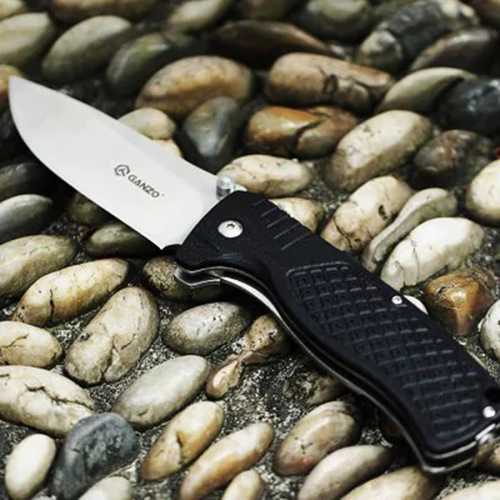 GANZO G722-BK 215mm Stainless Steel Mini Folding Knife Small Line Locking Outdoor Survial Knife