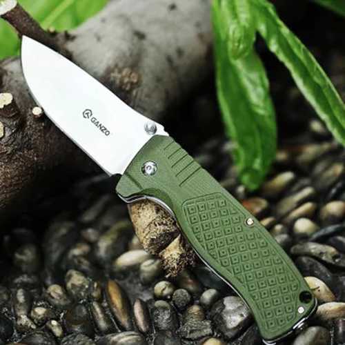 GANZO G722-BK 215mm Stainless Steel Mini Folding Knife Small Line Locking Outdoor Survial Knife