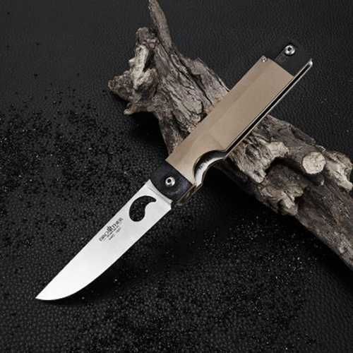 BROTHER 1607 195mm 440C Stainless Steel Knife Liner Lock Folding Knife Outdoor Survival Knife