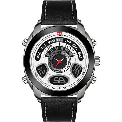KAT-WACH KT713 Chronograph Sport Dual Display Digital Watch
