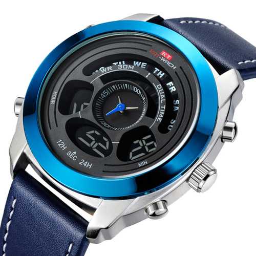 KAT-WACH KT713 Chronograph Sport Dual Display Digital Watch