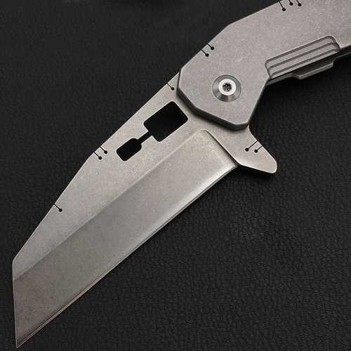 LAOTIE 190mm Stainless Steel Folding Knife Outdoor Portable Multifunction Camping Survival Knife