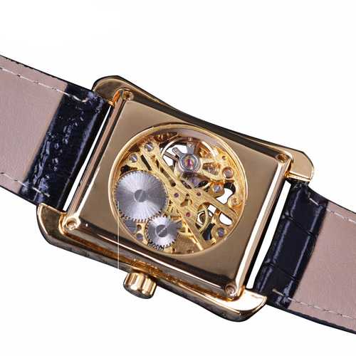 GMT983-1 Casual Style Rectangle Self-Wind Mechanical Watch