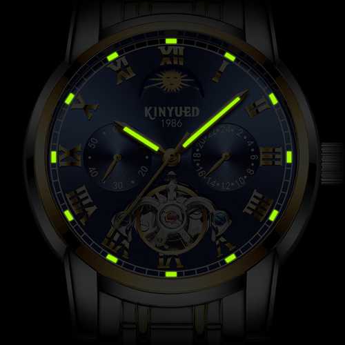 KINYUED JYD-J028 All Steel Band Automatic Mechanical Watch