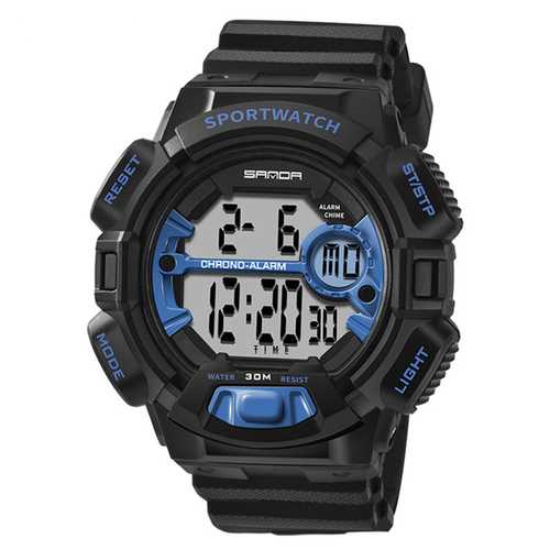 SANDA 319 Luminous Calendar Alarm Stopwatch Digital Watch