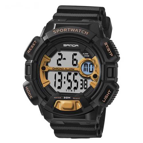 SANDA 319 Luminous Calendar Alarm Stopwatch Digital Watch