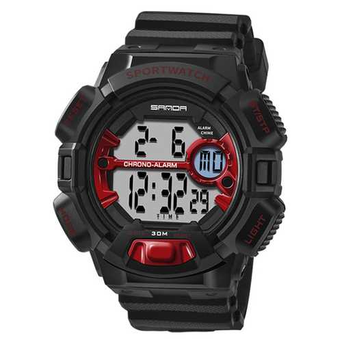 SANDA 319 Luminous Calendar Alarm Stopwatch Digital Watch
