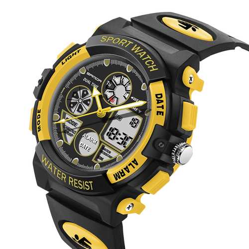 SANDA 116 Children Luminous Alarm Dual Display Digital Watch