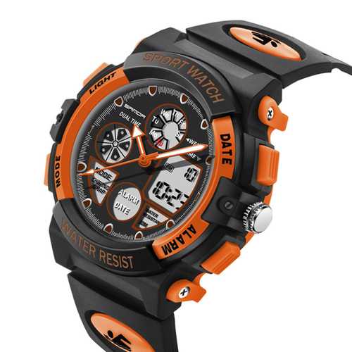 SANDA 116 Children Luminous Alarm Dual Display Digital Watch