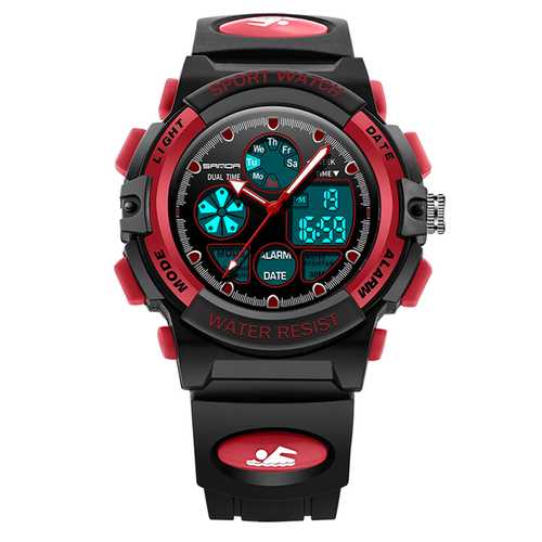 SANDA 116 Children Luminous Alarm Dual Display Digital Watch