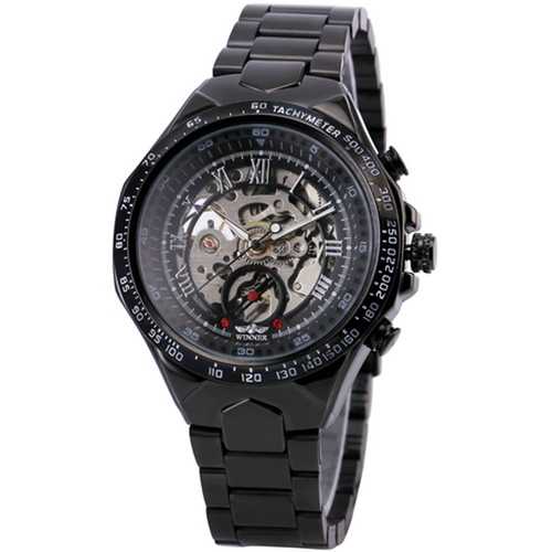 125 Roman Dials Black Case Automatic Mechanical Watch