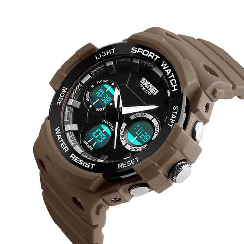 SKMEI 1247  Luminous Chronograph Dual Display Digital Watch