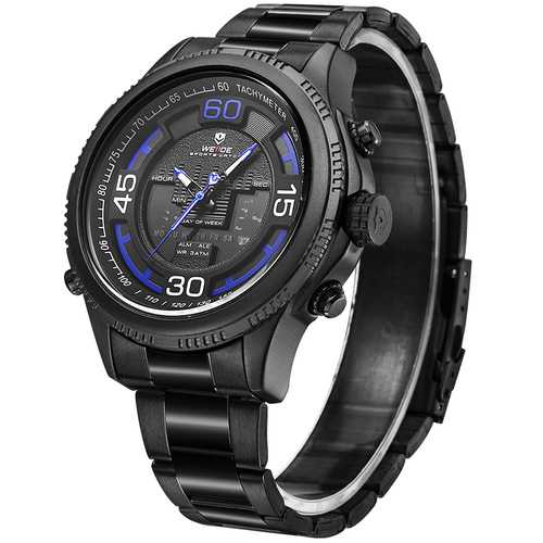 WEIDE 6306 Calendar Luminous Dual Display Digital Watch