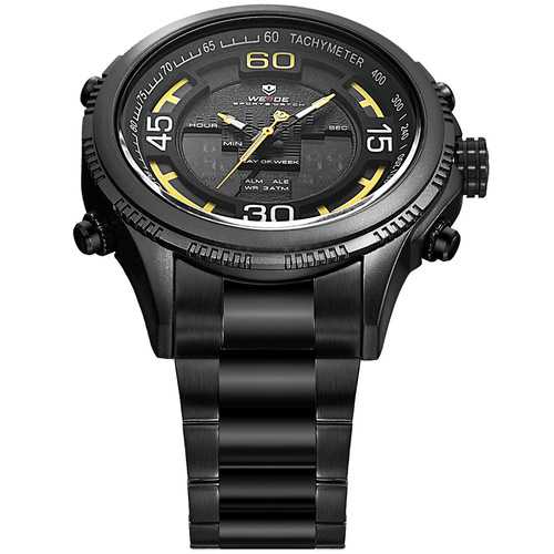 WEIDE 6306 Calendar Luminous Dual Display Digital Watch