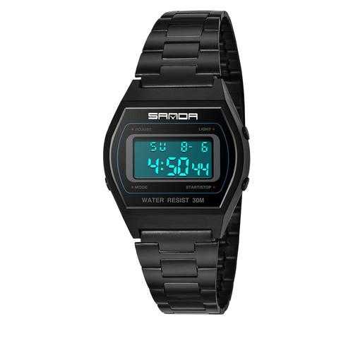 SANDA 406 Men Stainless Steel Calendar Sport Digital Watch
