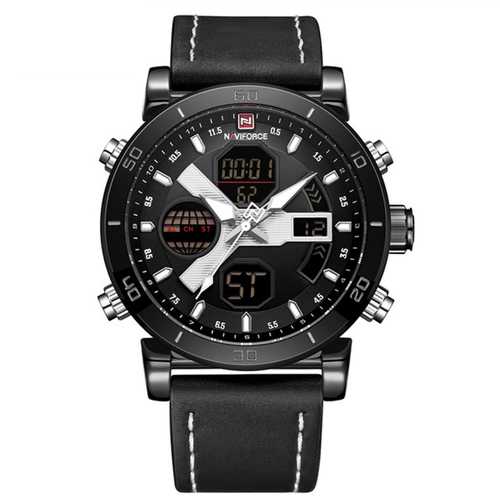 NAVIFORCE 9132 Luminous Calendar Dual Display Digital Watch