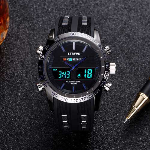 STRYVE S8005 Fashion Chronograph Dual Display Digital Watch