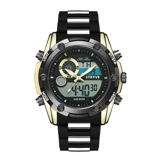 STRYVE S8006 Luminous Chronograph Dual Display Digital Watch
