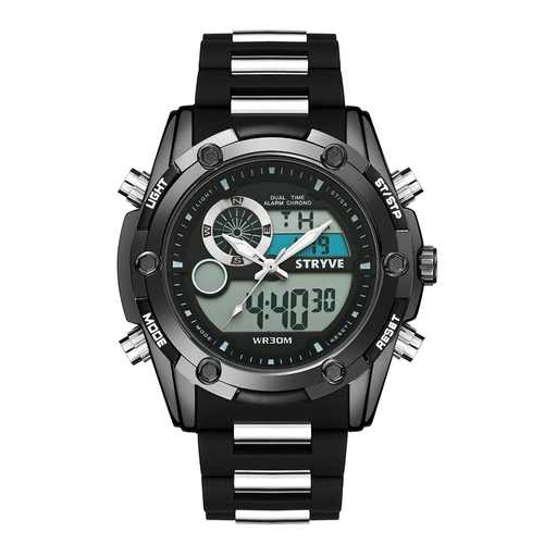STRYVE S8006 Luminous Chronograph Dual Display Digital Watch
