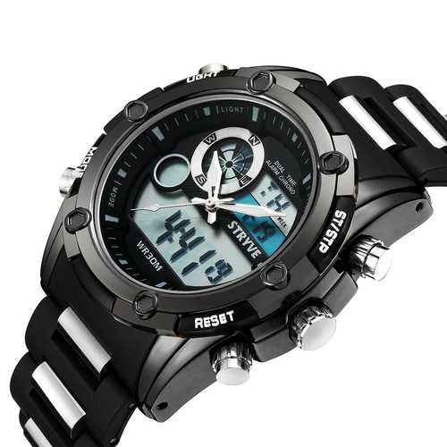 STRYVE S8006 Luminous Chronograph Dual Display Digital Watch