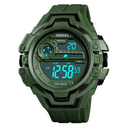 SKMEI 1383 Calendar Stopwatch Luminous Display Digital Watch