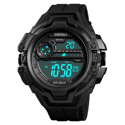 SKMEI 1383 Calendar Stopwatch Luminous Display Digital Watch