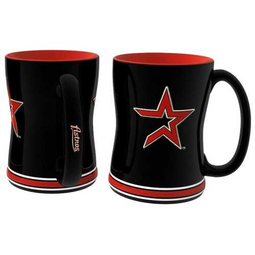 Houston Astros Coffee Mug - 14oz Sculpted Relief