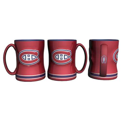 Montreal Canadiens Coffee Mug 14oz Sculpted Relief Special Order