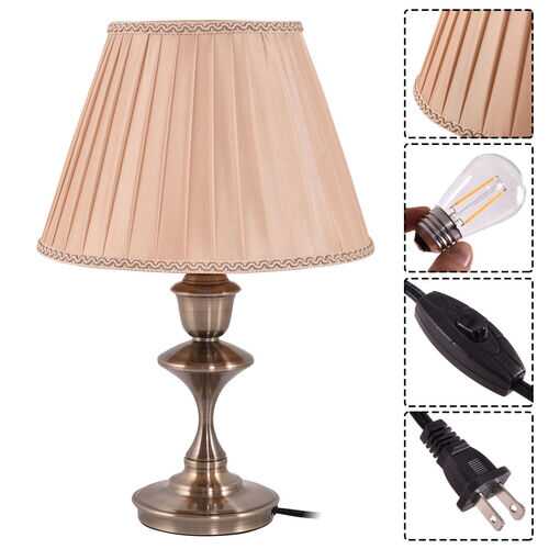 Antique Brass LED Bulb Table Lamp