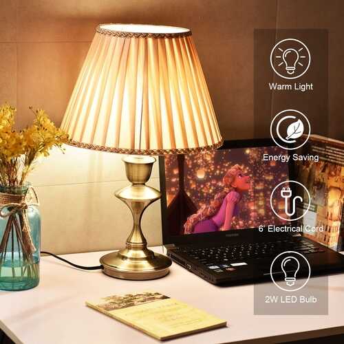 Antique Brass LED Bulb Table Lamp