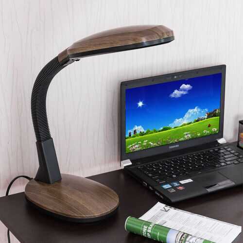 LED Adjustable Gooseneck Energy Saving Desk Lamp-Oak