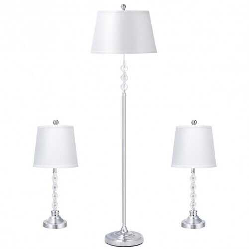 3-Piece Modern Home Bedroom Lamp Set