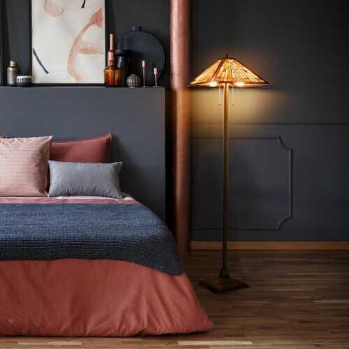 Tiffany-Style 2 Light Floor Lamp with 18