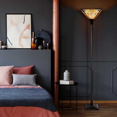 1-Light Torchiere Floor Lamp with 14